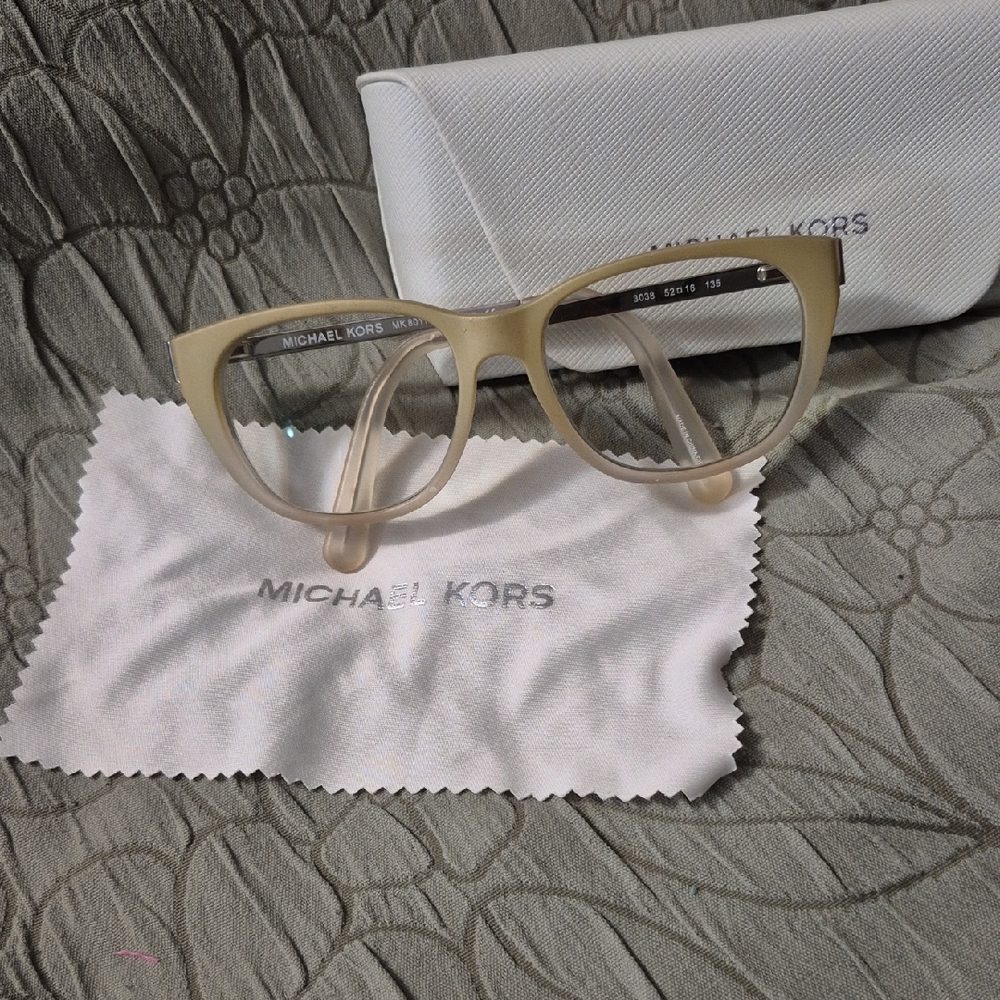 Michael Kors Beige Cat-Eye Glasses